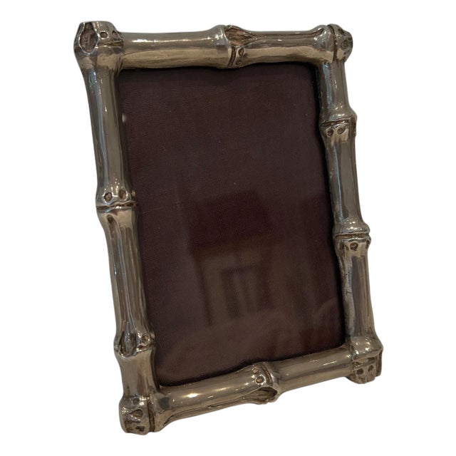 Small silver-plated bronze frame by Maison Baguès For Sale