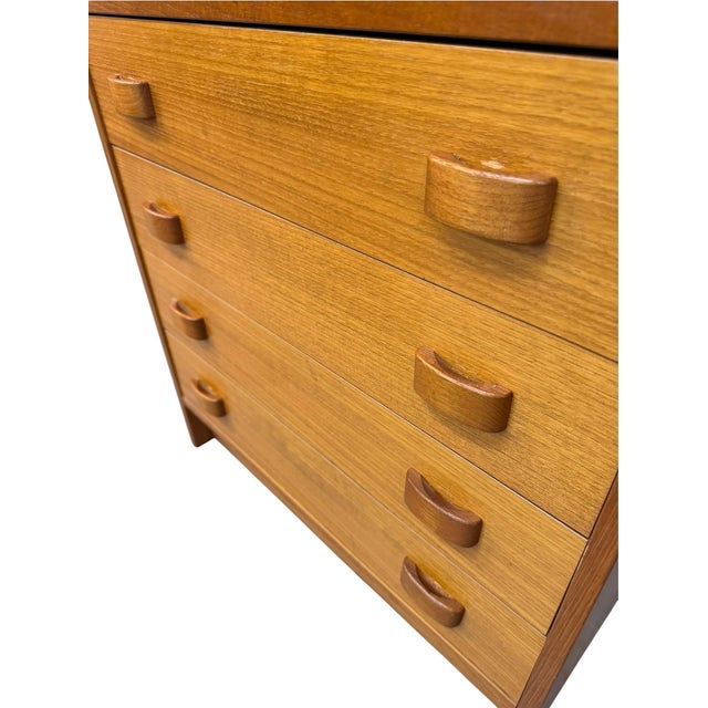 Vintage Danish Modern Domino Møbler 2-Piece Lingerie Bookcase For Sale In Philadelphia - Image 6 of 8