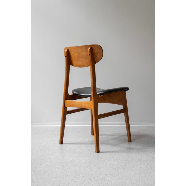 Mid-Century Danish Dining Chairs in Teak and Leather, 1960s, Set of 6 For Sale - Image 9 of 12