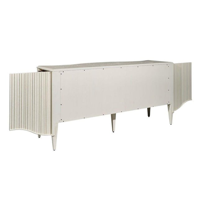 Off-white New Antique White Buffett-Console For Sale - Image 8 of 11