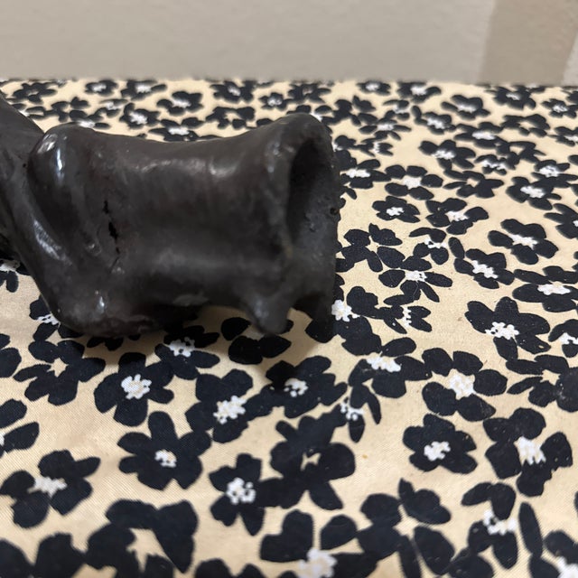 1970s Ethiopian Folk Art Figurine Made of Clay For Sale - Image 5 of 8