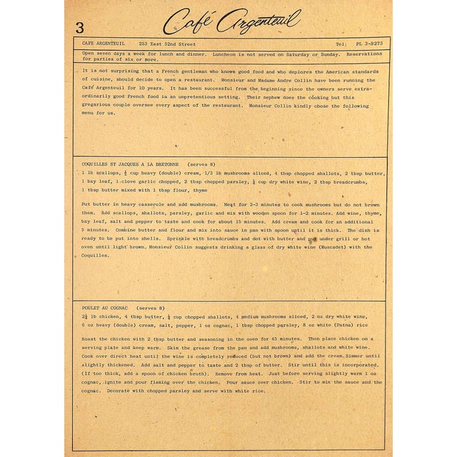 "New York a La Carte" 1968 For Sale - Image 12 of 18