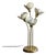 1990s Post Modern Shell & Brass Lamp For Sale