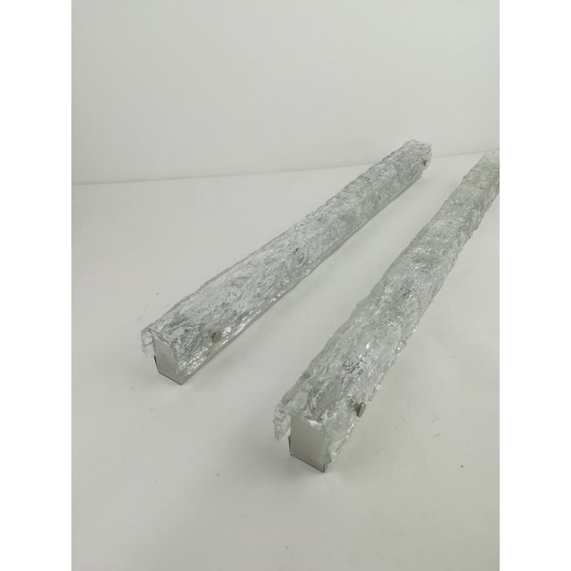 Murano Ice Glass Wall Lights by Kaiser Leuchten, Germany, 1960s, Set of 2 For Sale - Image 16 of 18