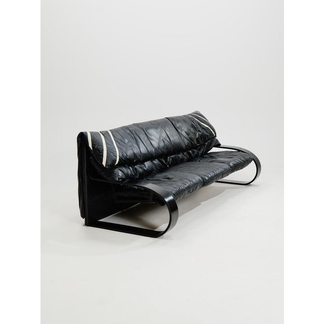 Italian Three-Seater Sofa in Leather by Coralba, 1980s For Sale - Image 15 of 15