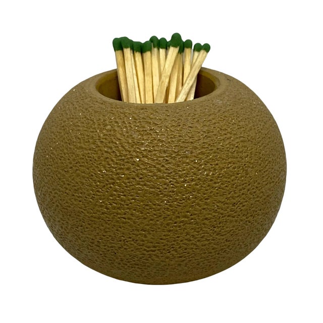 Mid-Century Lovatt’s Langley Pottery England Round Match Striker Holder For Sale - Image 9 of 13