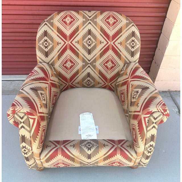 Wood Pair of Century Furniture Southwest Club Chairs For Sale - Image 7 of 12