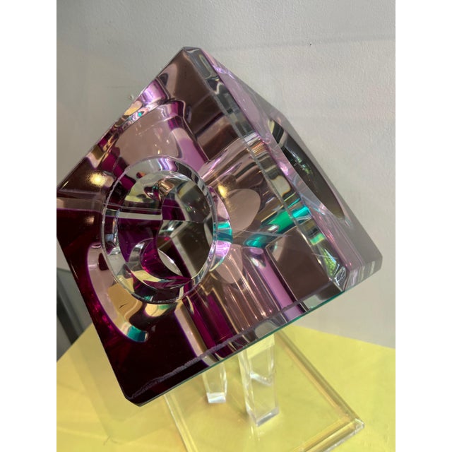 Shlomi Haziza Colorful Lucite Prismatic Modern Table Sculpture For Sale - Image 12 of 12