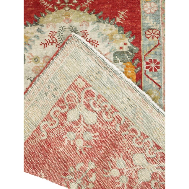 Vintage Circa 1940 Turkish Oushak Runner Rug , 2ft 11in X 11ft 5in For Sale In New York - Image 6 of 11