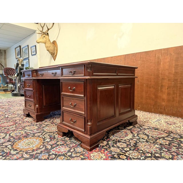 English Desk in Mahogany For Sale - Image 6 of 18