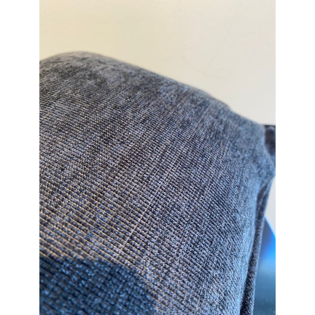Contemporary Rich Dark Charcoal Lumbar Pillow For Sale - Image 3 of 3