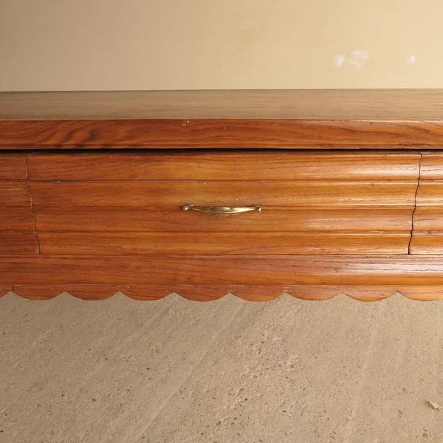 Scalloped Console / Sideboard, 1950s For Sale - Image 13 of 18