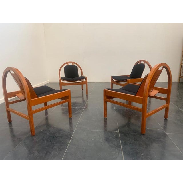 Argos Dining Chairs from Baumann, France, 1980s, Set of 4 For Sale - Image 4 of 18