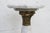 Marble and Bronze Tall Flower Plant Statue Table For Sale In Miami - Image 6 of 12