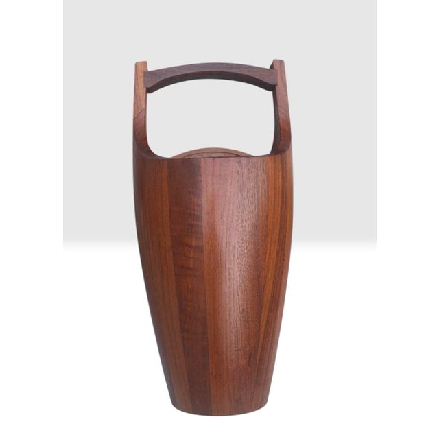 1950s Mid Century Modern Dansk Designs Jens Quistgaard Teak Ice Bucket For Sale In Atlanta - Image 6 of 8