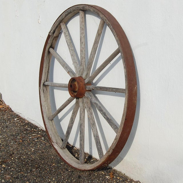Simon Antique Wagon Wheel Chairish