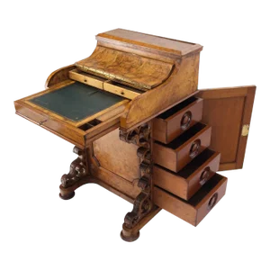 Victorian Davenport Desk Lift Top Pop Up Mechanism Concealed File Compartment
