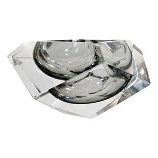 Mid-Century Italian Murano Glass Bowl by Flavio Poli for Seguso, 1960s For Sale