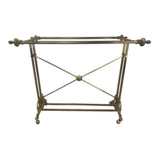 Vintage Brass Clothing Rack Store Display For Sale
