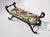 Black Late 20th Century English Regency Curule Form Bench Fox Hunting Theme For Sale - Image 8 of 13