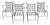 Set of Four Mario Papperzini for Janus Et Cie Wrought Iron Dining Armchairs, Attributed For Sale