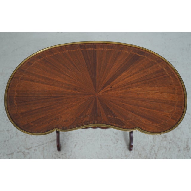 French Antique 19th Century French Kidney Tiered Occasional Table For Sale - Image 3 of 13