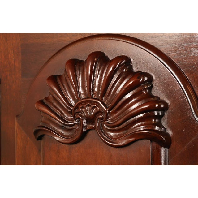 Sligh John Goddard Cherry Newport Tall Cased Grandfather Clock For Sale - Image 9 of 18