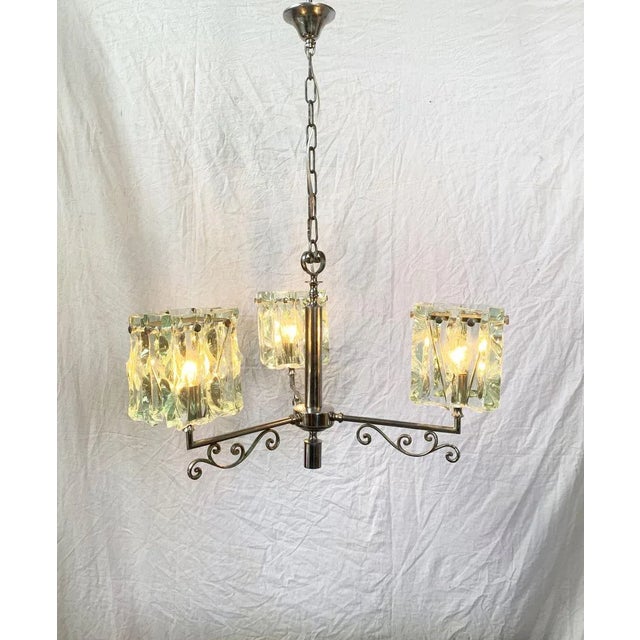 1970s Vintage Chandelier from Cristal Art For Sale - Image 5 of 11