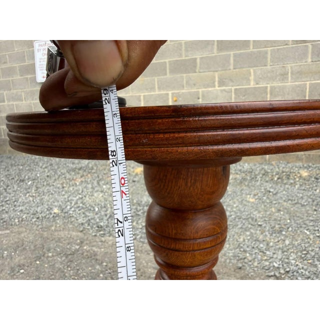 Pair of Antique Quarter-Sawn Pedestal / Plant Stands For Sale - Image 16 of 17