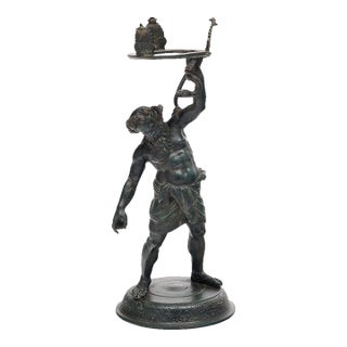 Bronze Antique Sculpture of Silenus, Circa 1880 For Sale