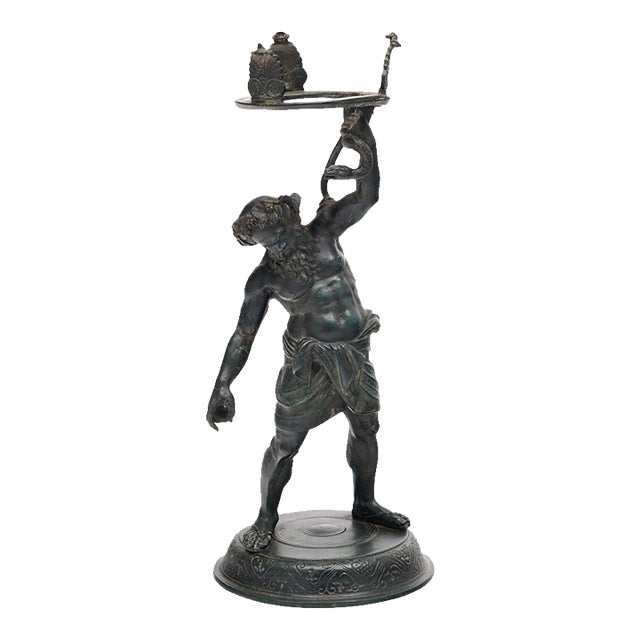 Bronze Antique Sculpture of Silenus, Circa 1880 For Sale
