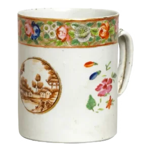 1800 Chinese Export Porcelain Tankard Mug