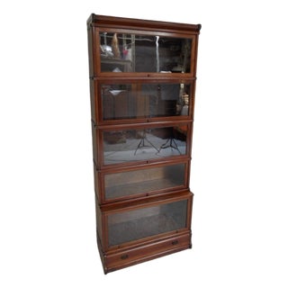 Antique Stackable Display Bookcase from Globe Wernicke, 1890s For Sale