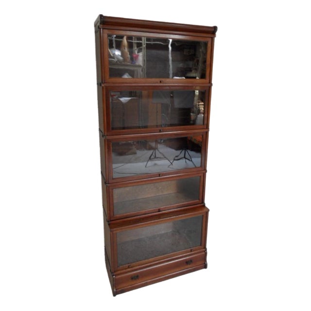 Antique Stackable Display Bookcase from Globe Wernicke, 1890s For Sale