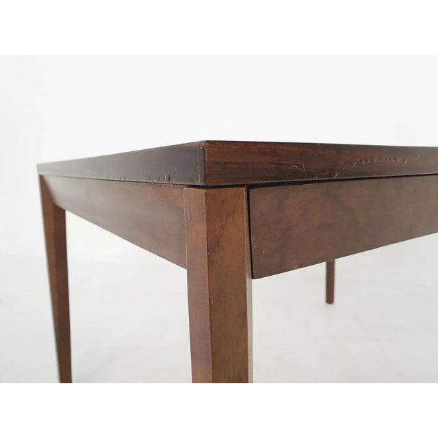 Brown Scandinavian Rosewood Rectangle Coffee Table, 1960s For Sale - Image 8 of 13