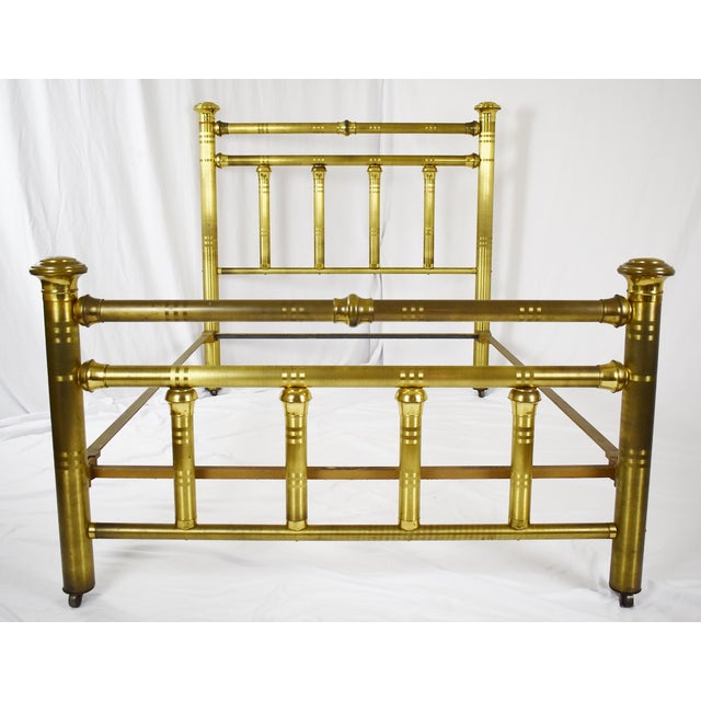 Late 20th Century Vintage Full Size Brass Bed Chairish