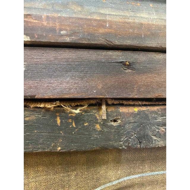 Textile 17th Century Framed Oil Painting on Canvas Baptism of Christ by John the Baptist For Sale - Image 7 of 12