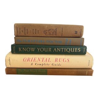Vintage Antique Reference Books, Set of Five For Sale