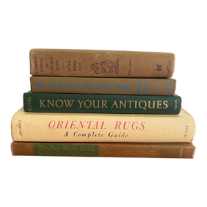 Vintage Antique Reference Books, Set of Five
