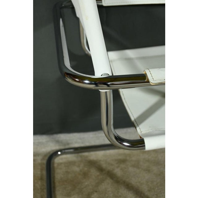 Leather S33 Armchairs attributed to Mart Stam for Fasem, 1970, Set of 4 For Sale - Image 15 of 18