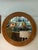 1960s Italian Mid 20th Century Burnt Bamboo Rattan Round Layered Mirror For Sale - Image 5 of 8