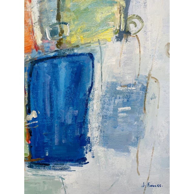 Wood Contemporary Abstract Original Oil Painting For Sale - Image 7 of 12