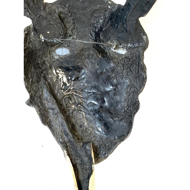 Tribal Mask Wall Sculpture by China Marks, American, b 1942 For Sale - Image 9 of 10