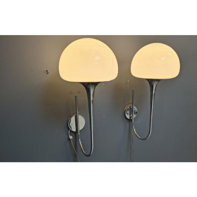 Mid-Century Italian Wall Lamps by Goffredo Reggiani for Reggiani, 1970, Set of 2 For Sale - Image 3 of 15