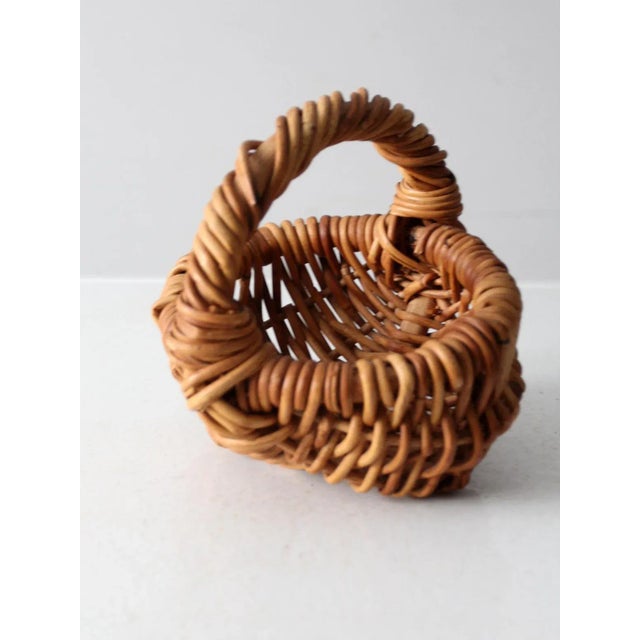 Mid 20th Century Vintage Small Melon Basket For Sale - Image 5 of 10