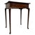 Antique Early 20th Century English Mahogany Side Table with Cabriole Legs For Sale - Image 4 of 12