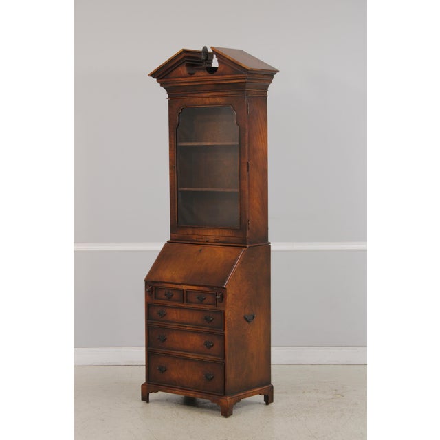 Chippendale Theodore Alexander Mahogany Secretary Desk For Sale - Image 3 of 18