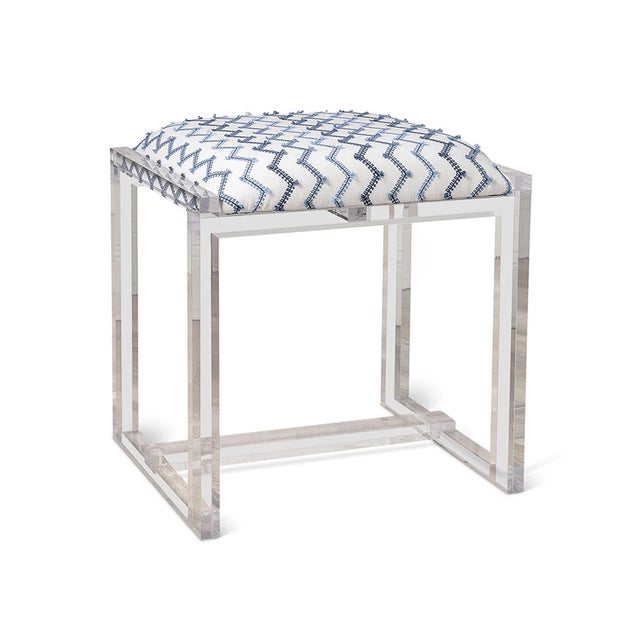 Plastic Glencoe Mozzi Lucite Bench For Sale - Image 7 of 7