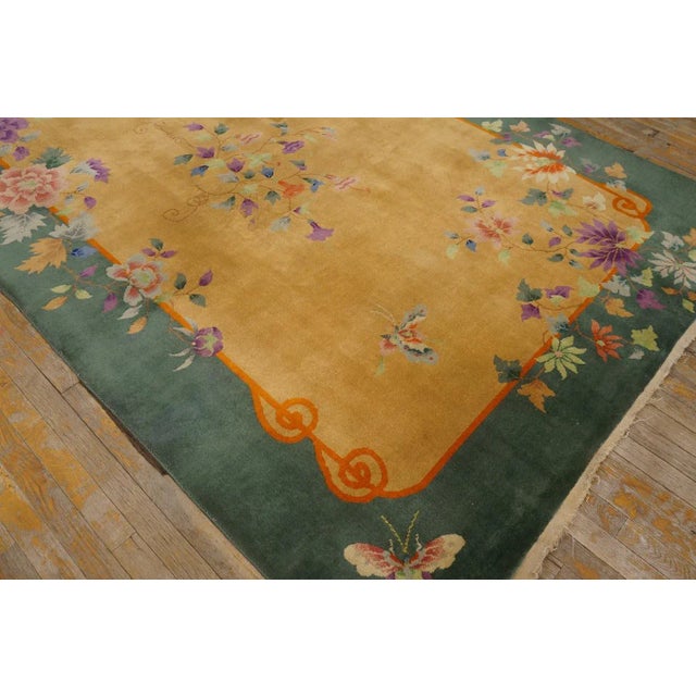1920s Chinese Art Deco Carpet For Sale - Image 11 of 12
