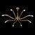 Mid-Century Polished Brass 8-Arm Sculptural Chandelier by Oscar Torlasco For Sale - Image 14 of 17